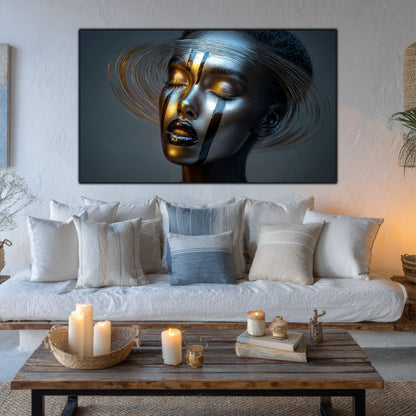 Dark White - Tablou Sticla Securizata - NO28