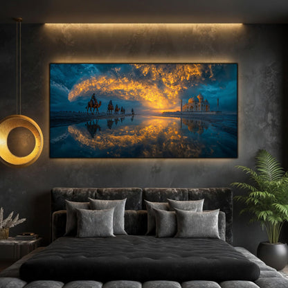 Tablouri Living Sticlă – The Gilded Passage | The Light We Encounter