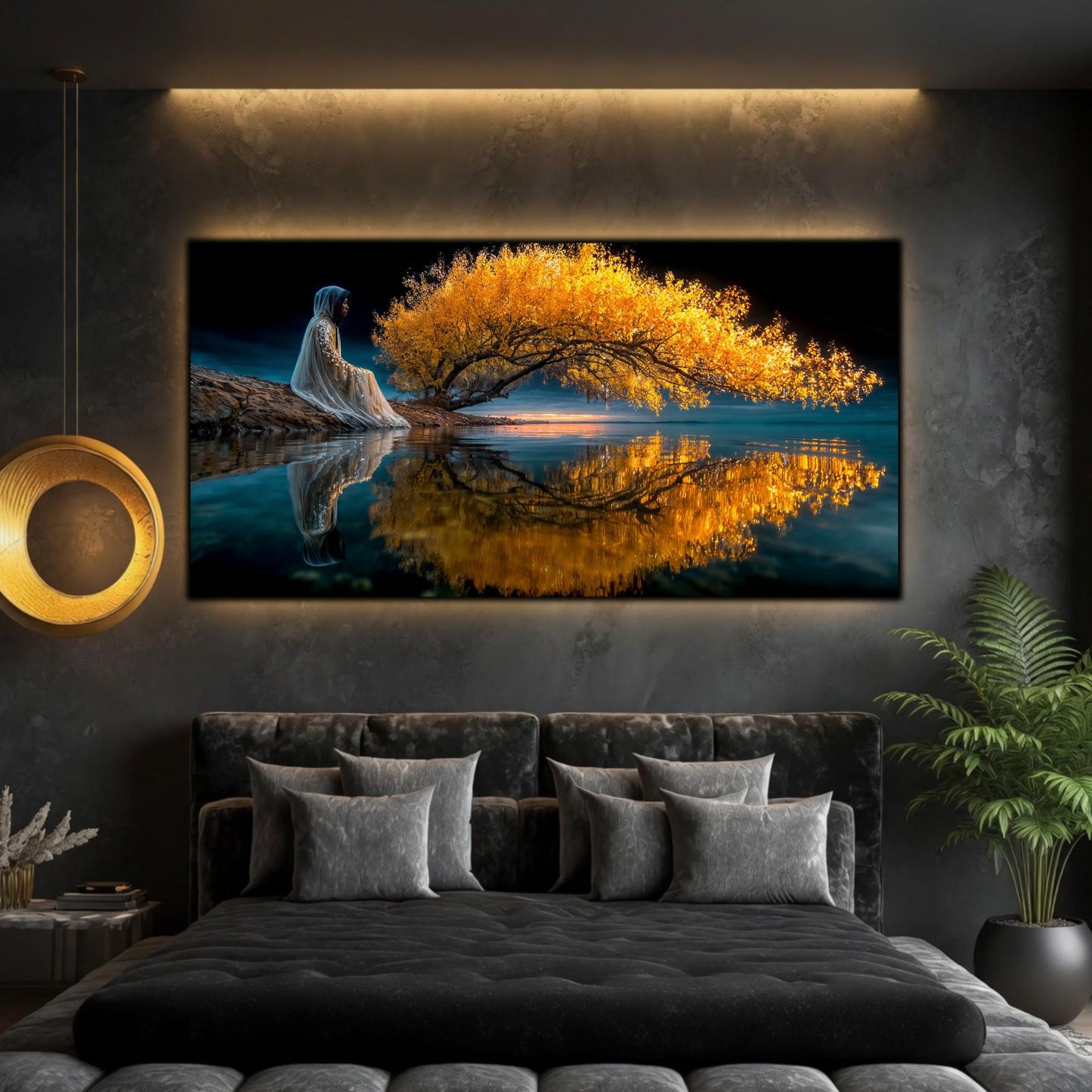 Tablouri Living Sticlă – The Tree That Remembers | The Light We Encounter