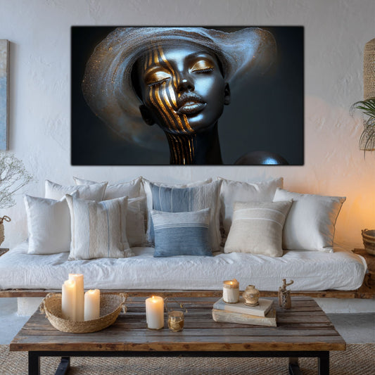 Dark White - Tablou Sticla Securizata - NO24