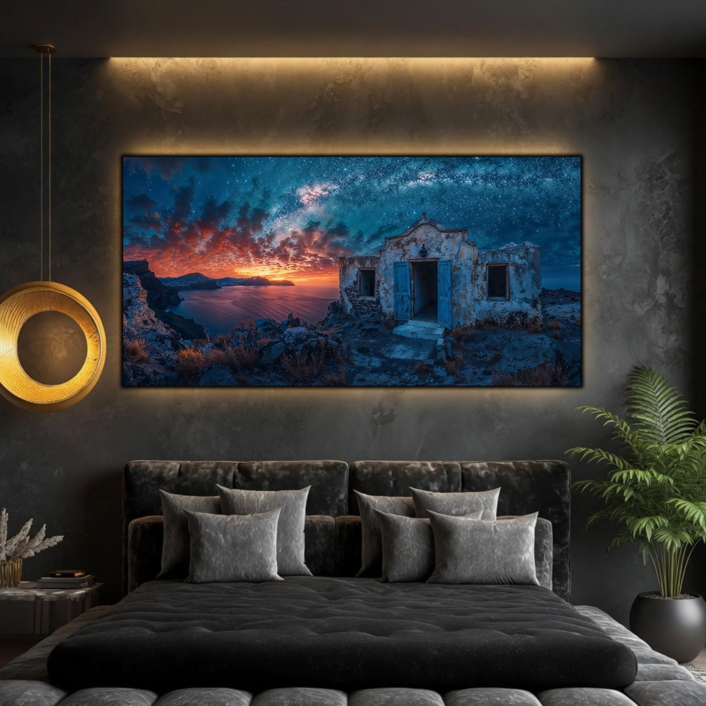 Tablouri Living Sticlă – Ember Ruins | The Light We Encounter