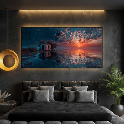 Tablouri Living Sticlă – Shoreline Refuge | The Light We Encounter
