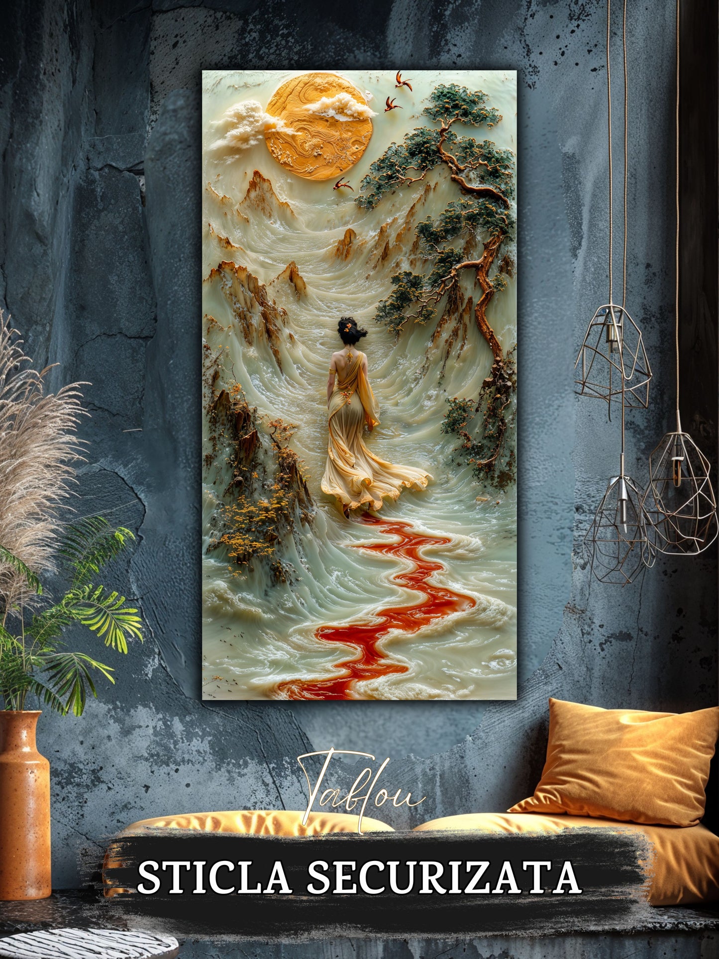 Tablou Sticla - Silk Road - 20