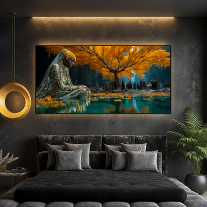 Tablouri Living Sticlă – The Silent Guardian | The Light We Encounter