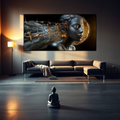 Tablou Sticla Securizata - Broken Mind 25