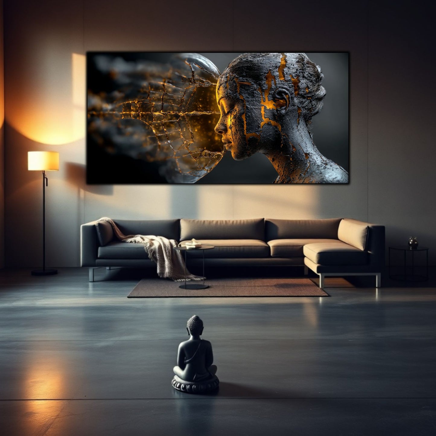 Tablou Sticla Securizata - Broken Mind 27