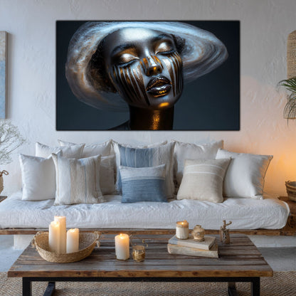 Dark White - Tablou Sticla Securizata - NO26