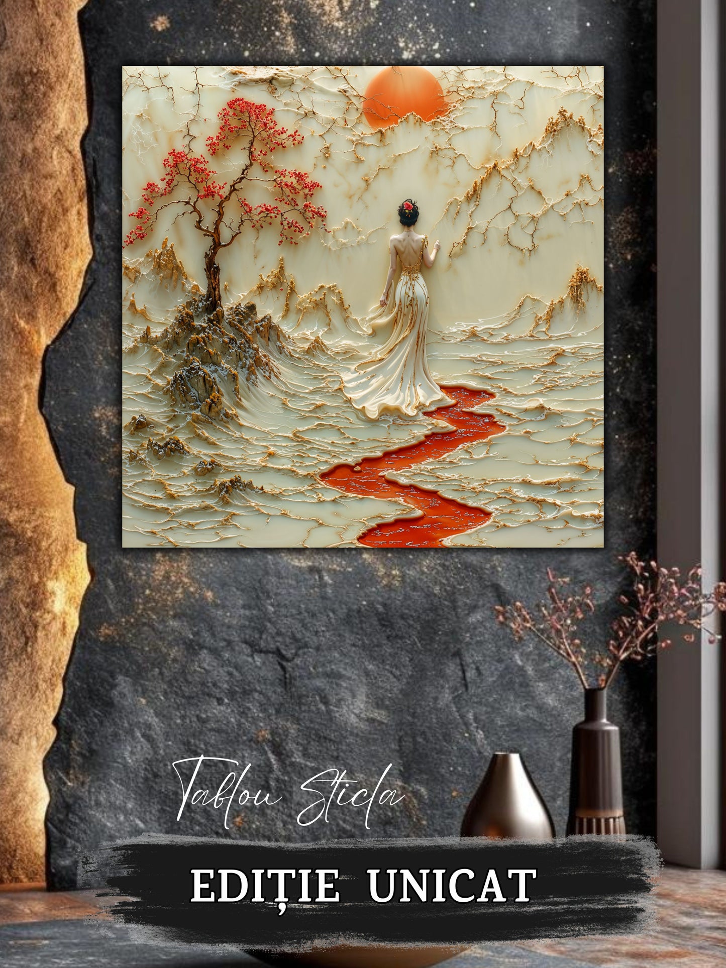 Tablou Sticla - Silk Road - 06