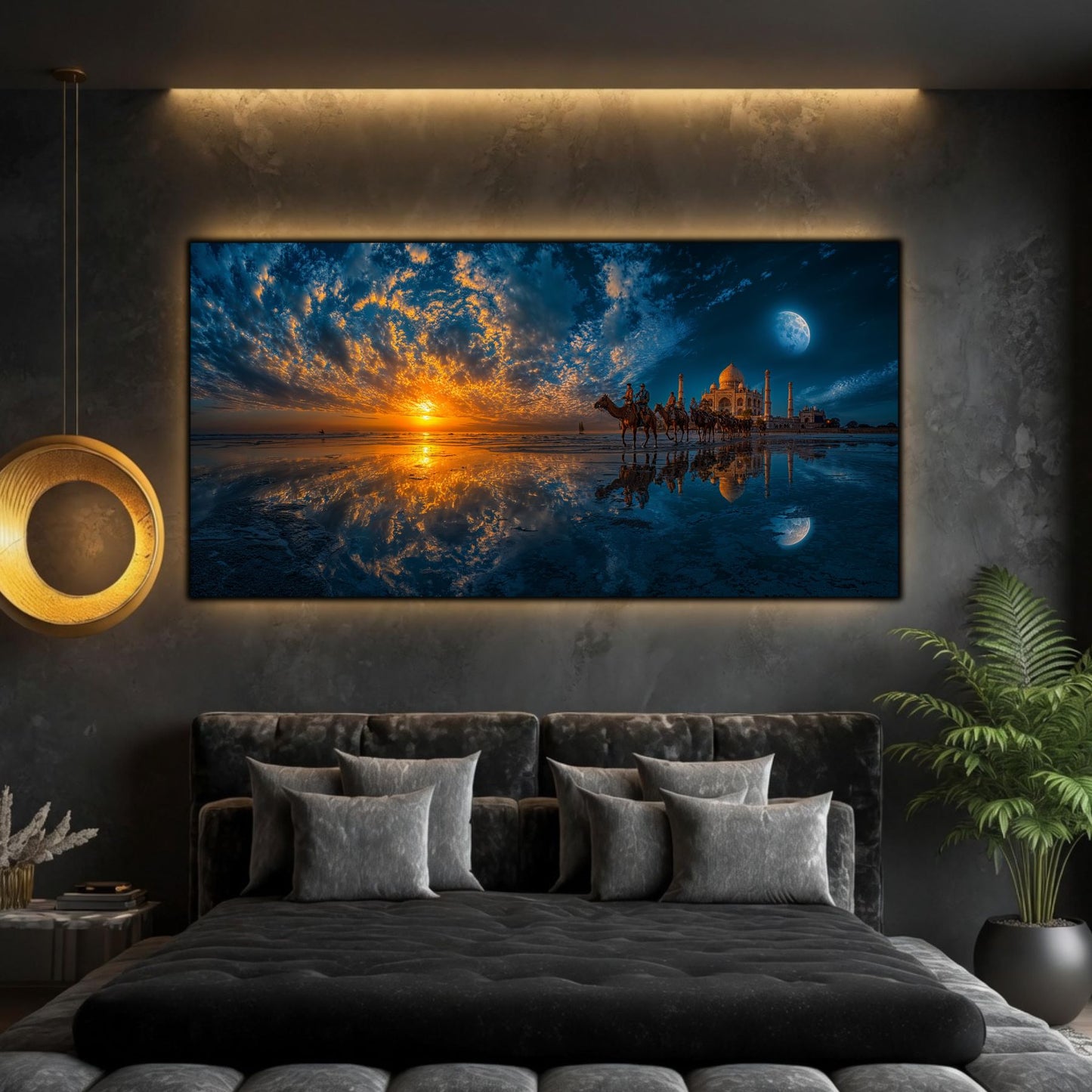 Tablouri Living Sticlă – Sun Beyond the Tide | The Light We Encounter
