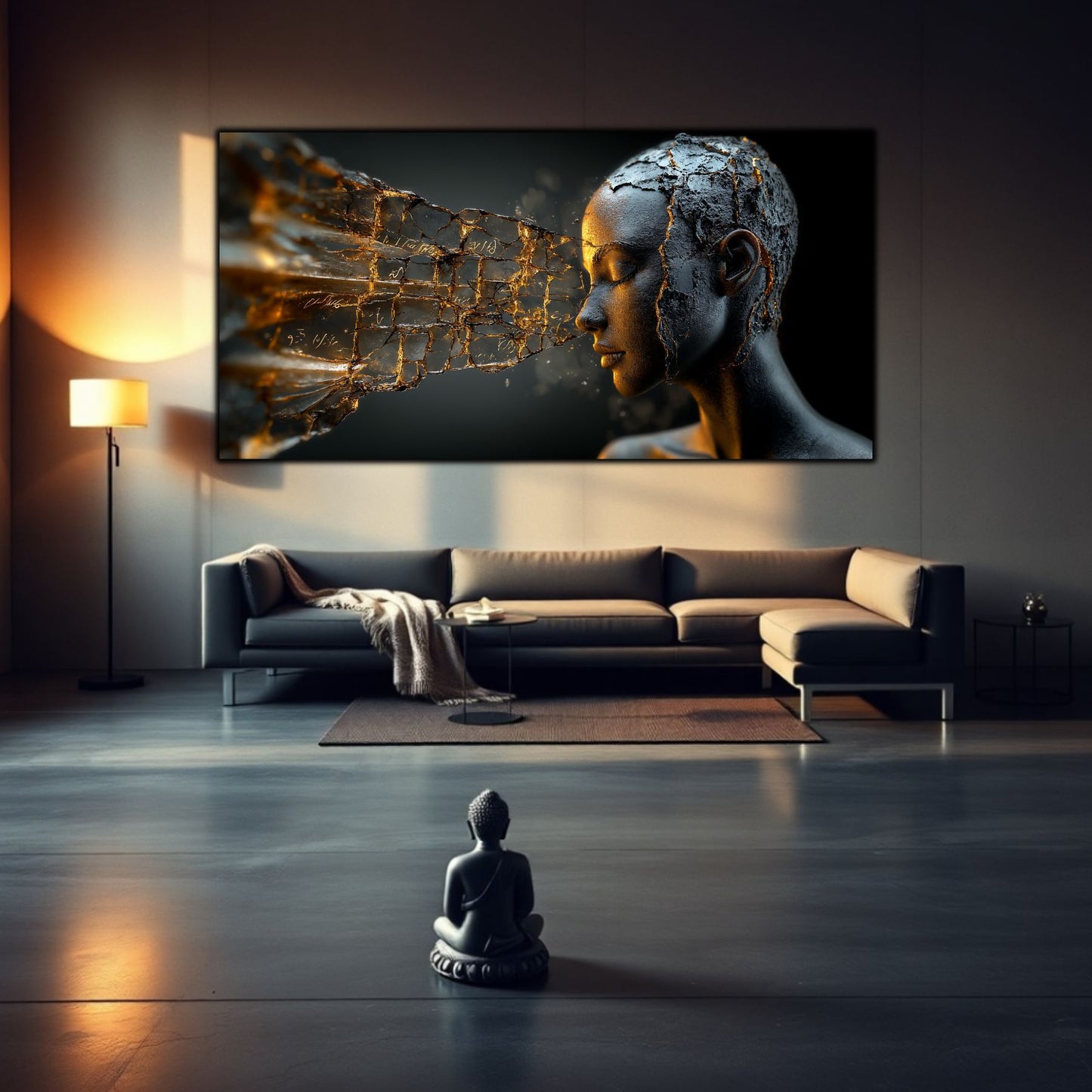 Tablou Sticla Securizata - Broken Mind 24