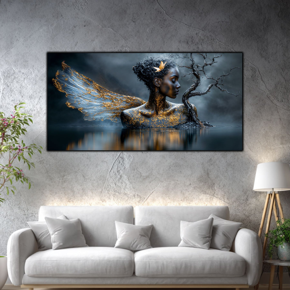Tablou living Fluturele dintre Ramuri