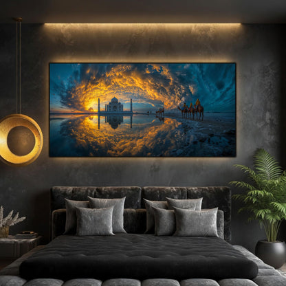 Tablouri Living Sticlă – The Gate of Reflection | The Light We Encounter