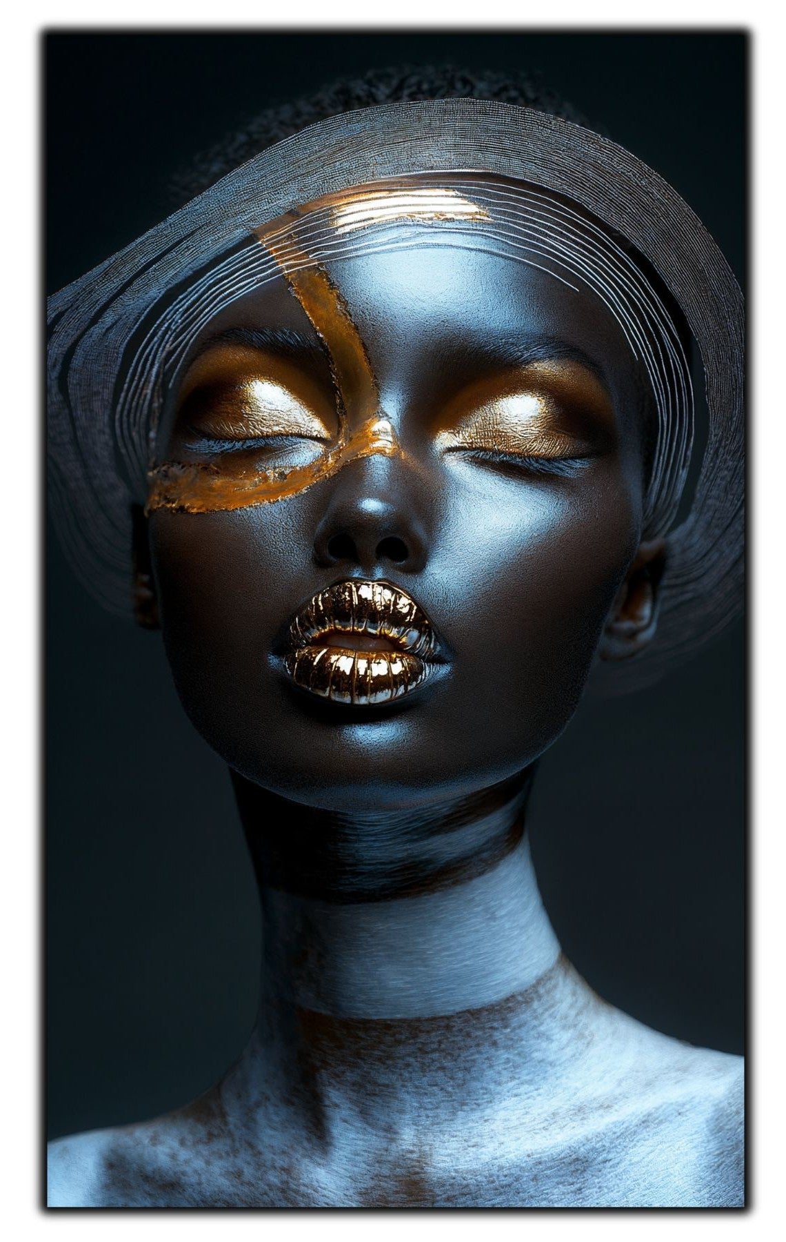 Dark White - Tablou Sticla Securizata - NO42