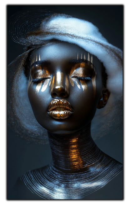 Dark White - Tablou Sticla Securizata - NO35