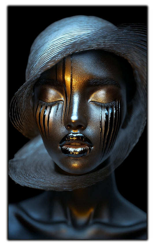 Dark White - Tablou Sticla Securizata - NO32