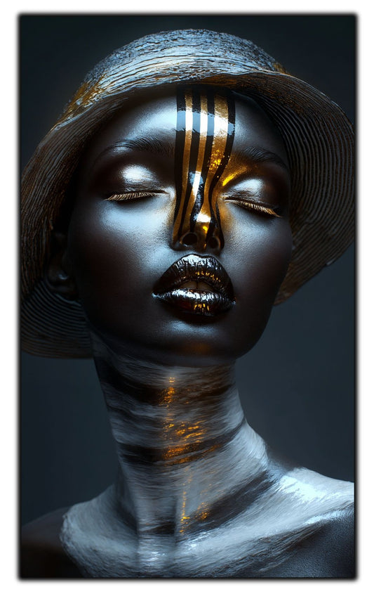 Dark White - Tablou Sticla Securizata - NO37