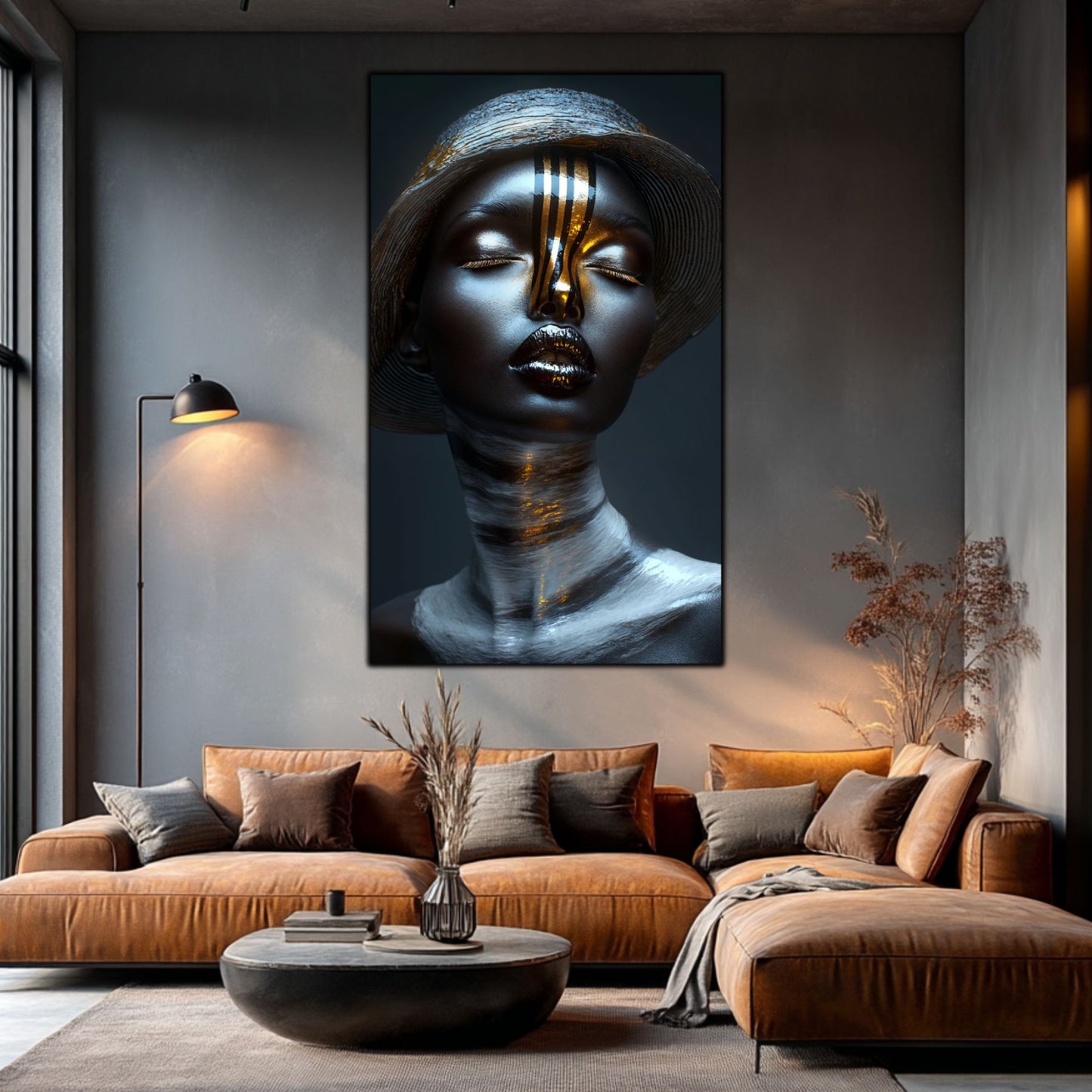 Dark White - Tablou Sticla Securizata - NO37