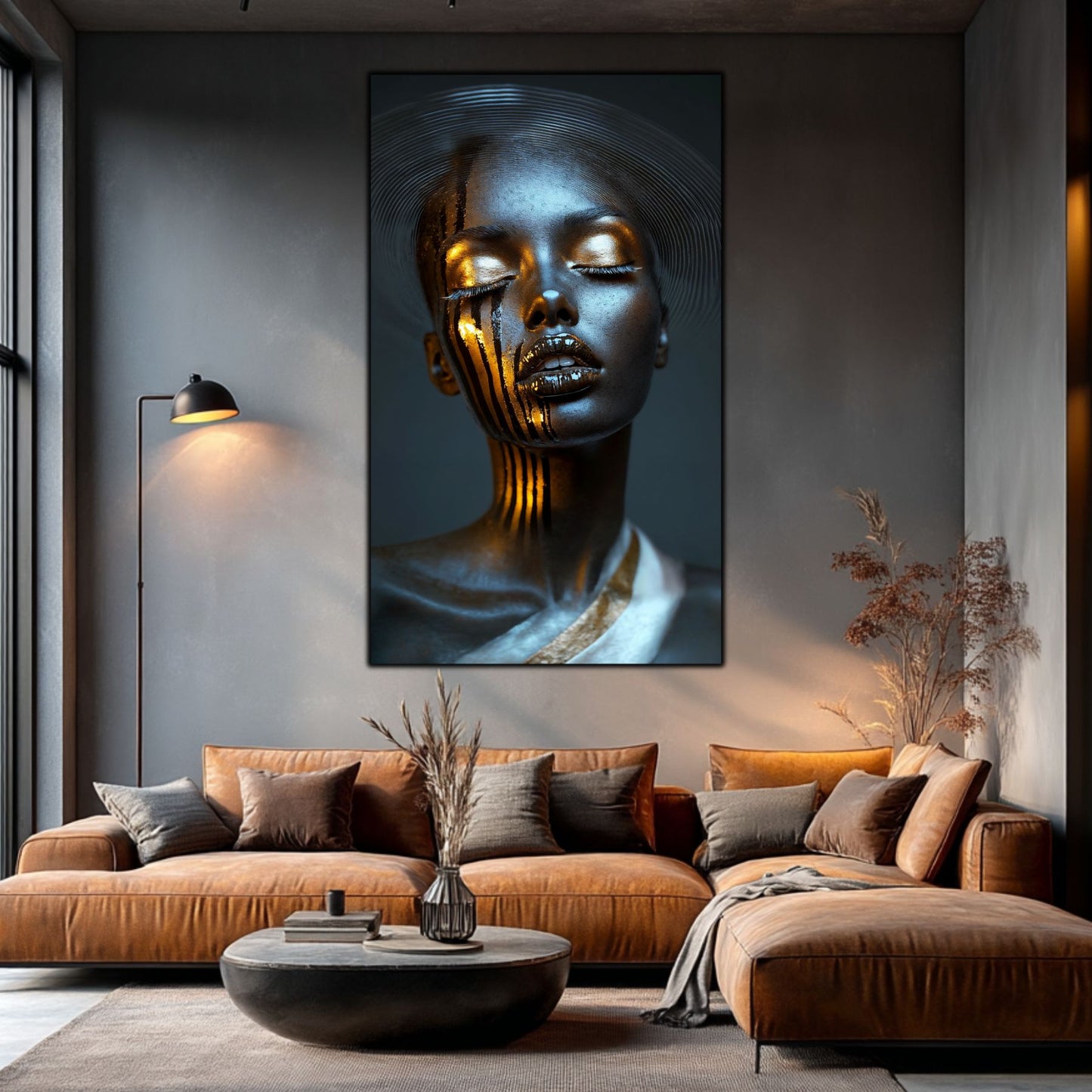 Dark White - Tablou Sticla Securizata - NO36