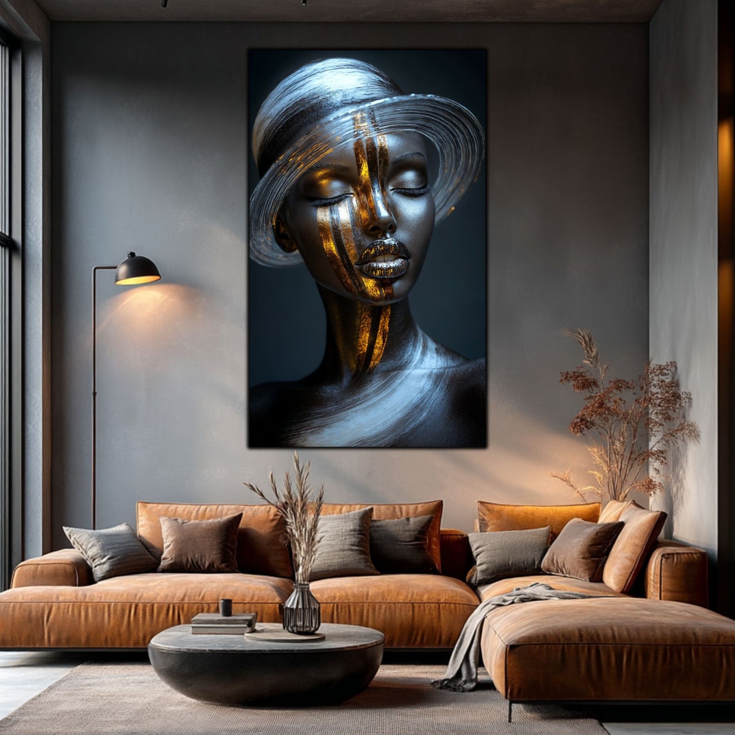 Dark White - Tablou Sticla Securizata - NO31