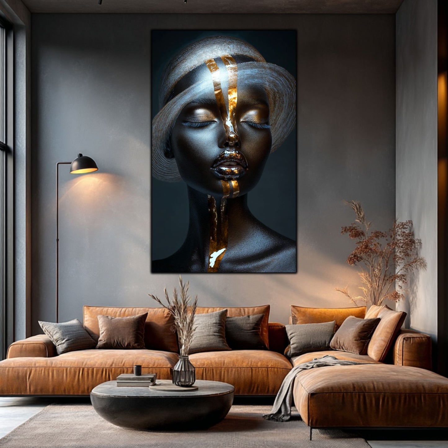 Dark White - Tablou Sticla Securizata - NO39