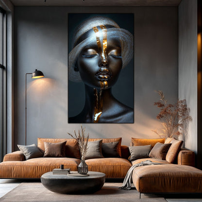 Dark White - Tablou Sticla Securizata - NO39