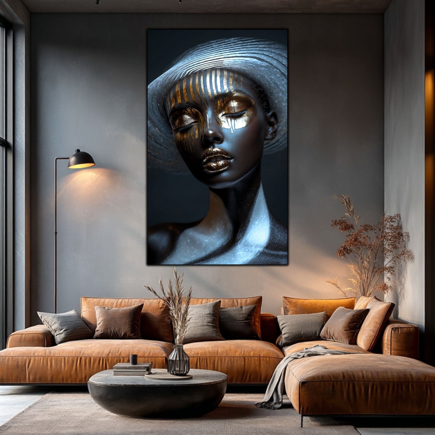 Dark White - Tablou Sticla Securizata - NO41