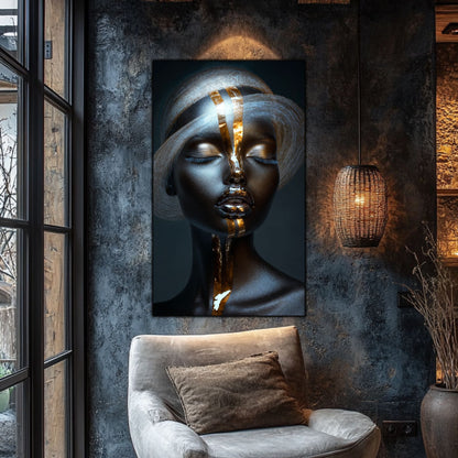 Dark White - Tablou Sticla Securizata - NO39