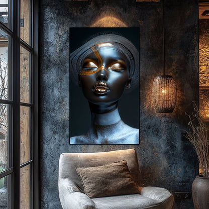 Dark White - Tablou Sticla Securizata - NO42