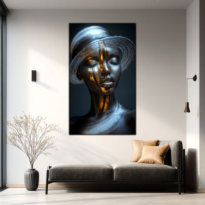 Dark White - Tablou Sticla Securizata - NO31