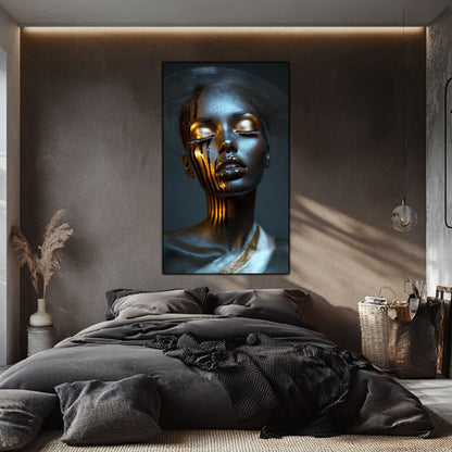 Dark White - Tablou Sticla Securizata - NO36