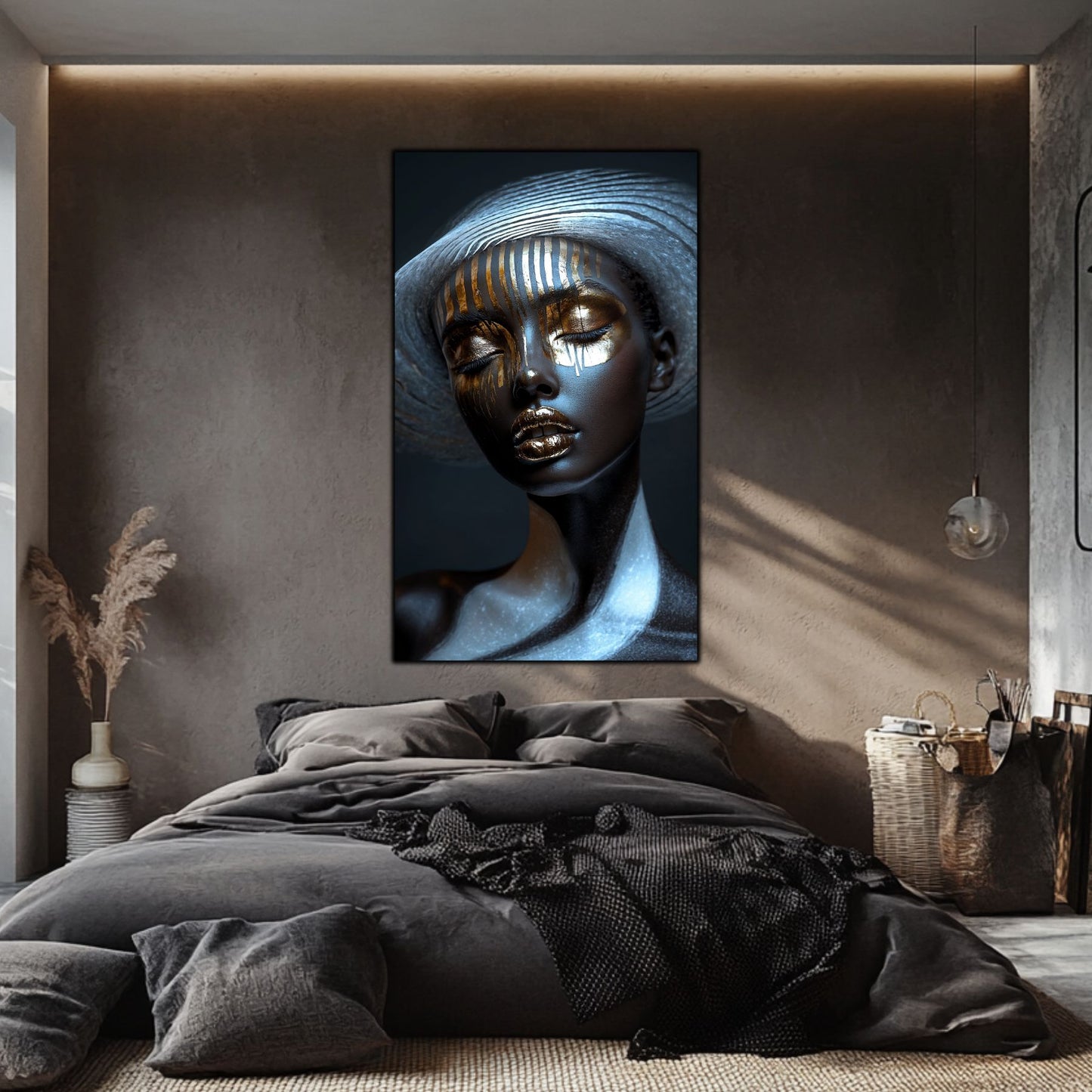 Dark White - Tablou Sticla Securizata - NO41