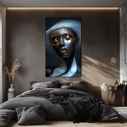 Dark White - Tablou Sticla Securizata - NO41