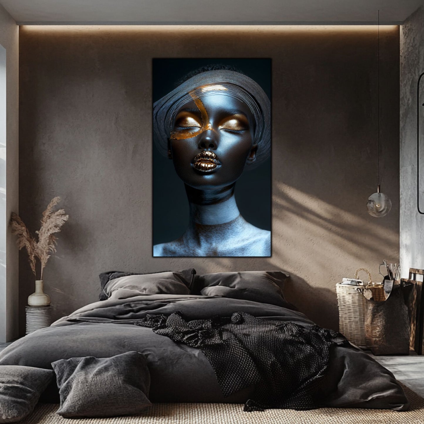 Dark White - Tablou Sticla Securizata - NO42