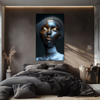 Dark White - Tablou Sticla Securizata - NO42