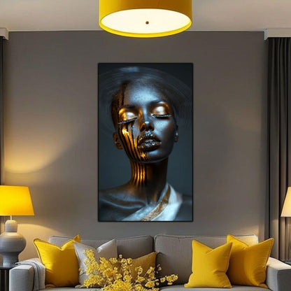 Dark White - Tablou Sticla Securizata - NO36