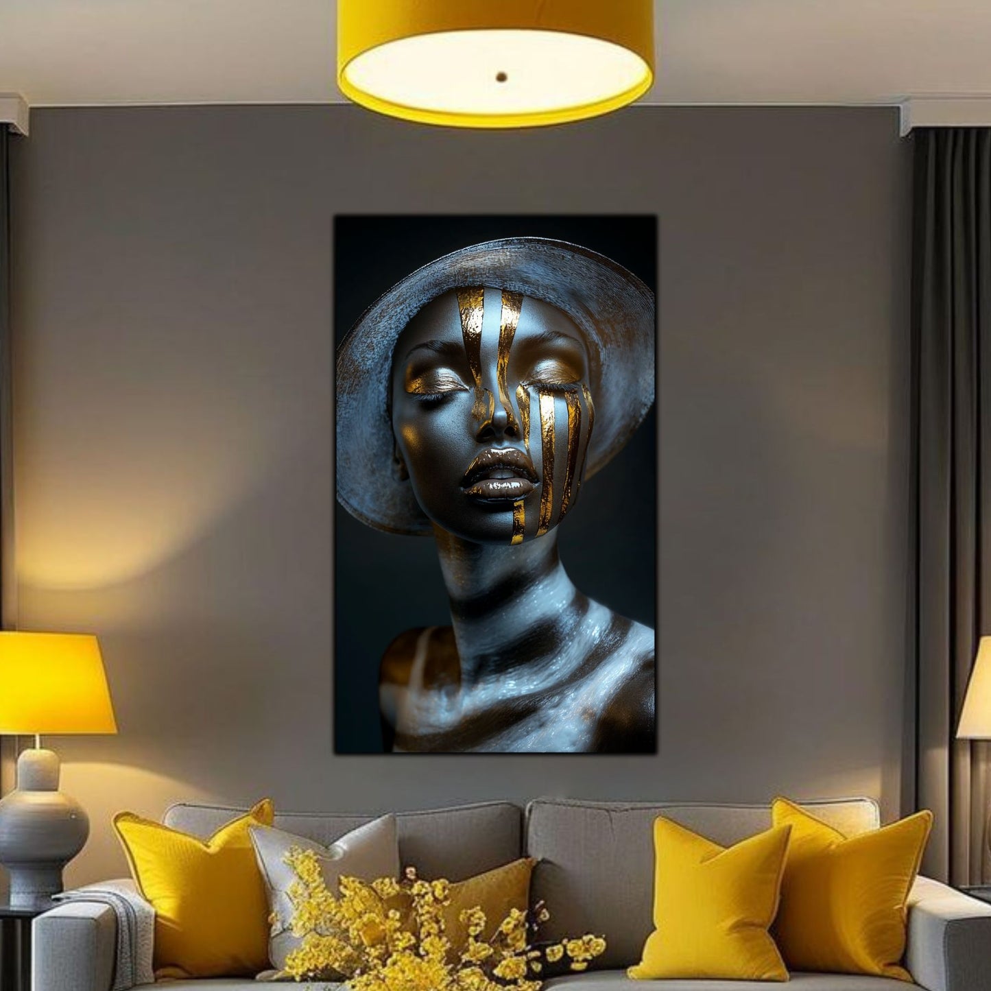 Dark White - Tablou Sticla Securizata - NO33