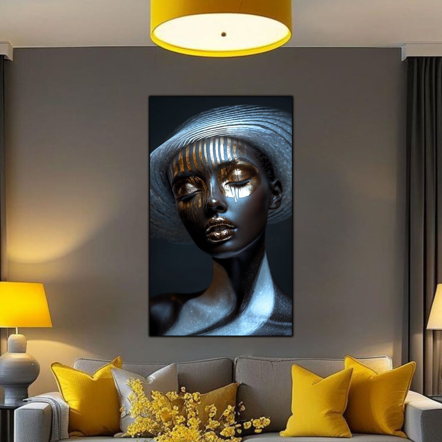 Dark White - Tablou Sticla Securizata - NO41