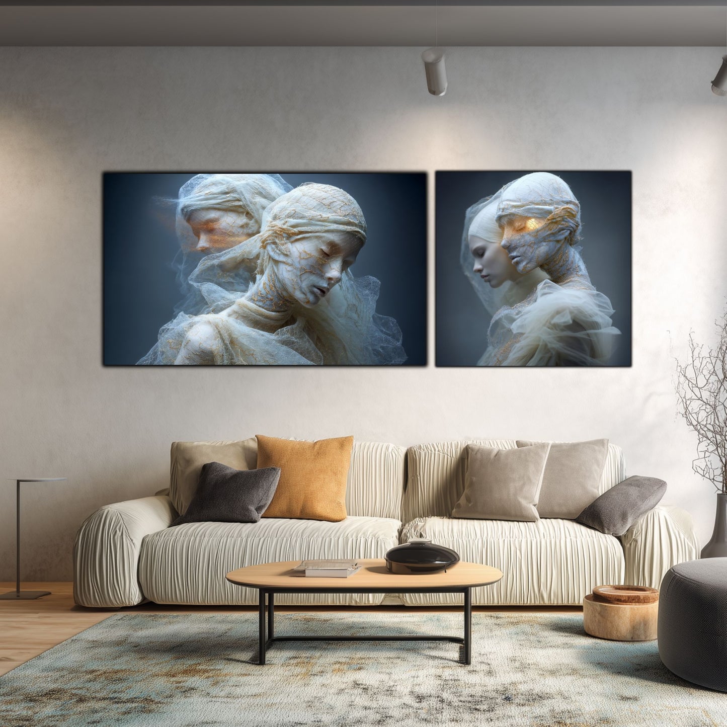 Set 2 Tablouri Decorative Premium - „Fractured Dream” - No12