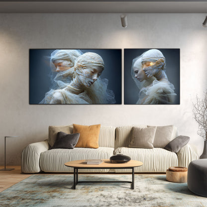 Set 2 Tablouri Decorative Premium - „Fractured Dream” - No12
