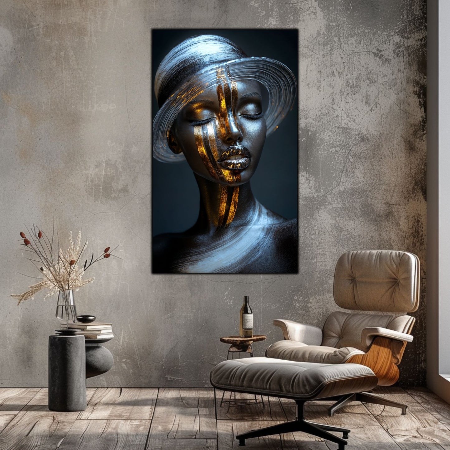 Dark White - Tablou Sticla Securizata - NO31