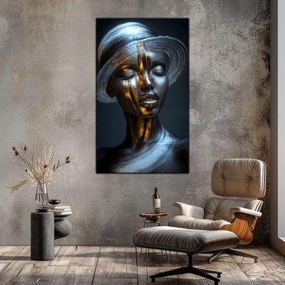 Dark White - Tablou Sticla Securizata - NO31