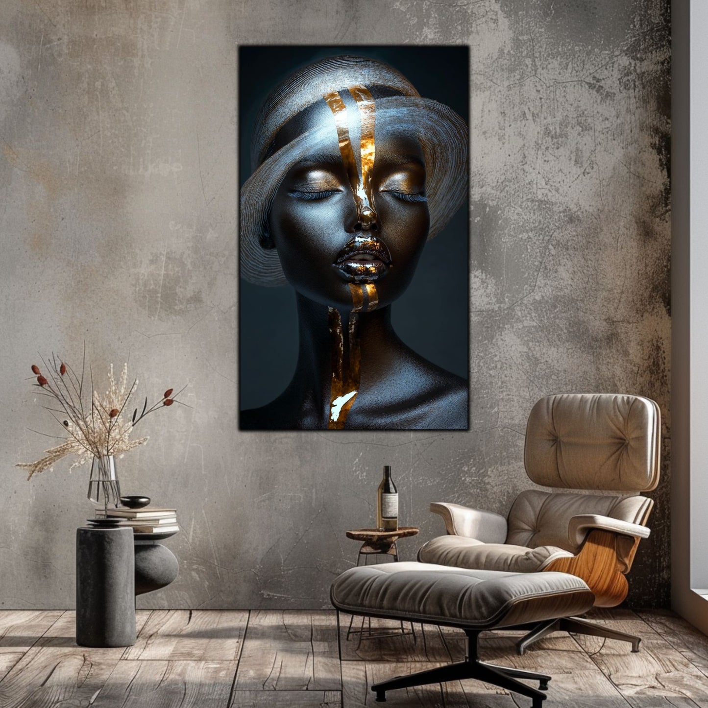 Dark White - Tablou Sticla Securizata - NO39