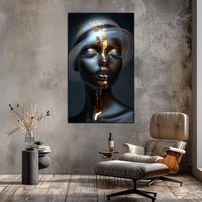 Dark White - Tablou Sticla Securizata - NO39