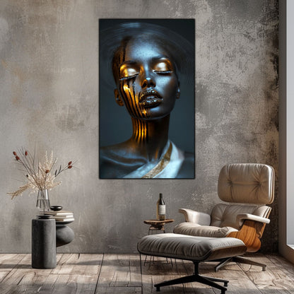 Dark White - Tablou Sticla Securizata - NO36