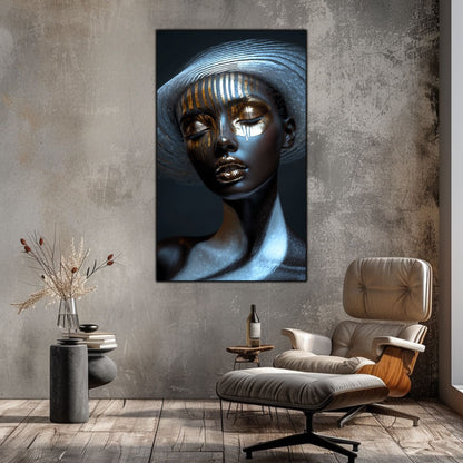 Dark White - Tablou Sticla Securizata - NO41