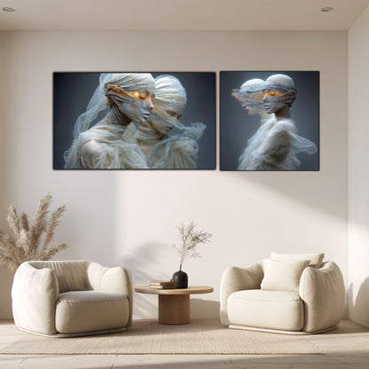 Set 2 Tablouri Decorative Premium - „Fractured Dream” - No10