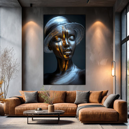 Dark White - Tablou Sticla Securizata - NO31