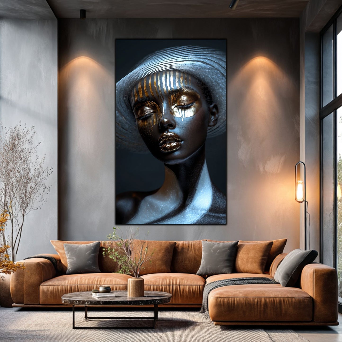 Dark White - Tablou Sticla Securizata - NO41