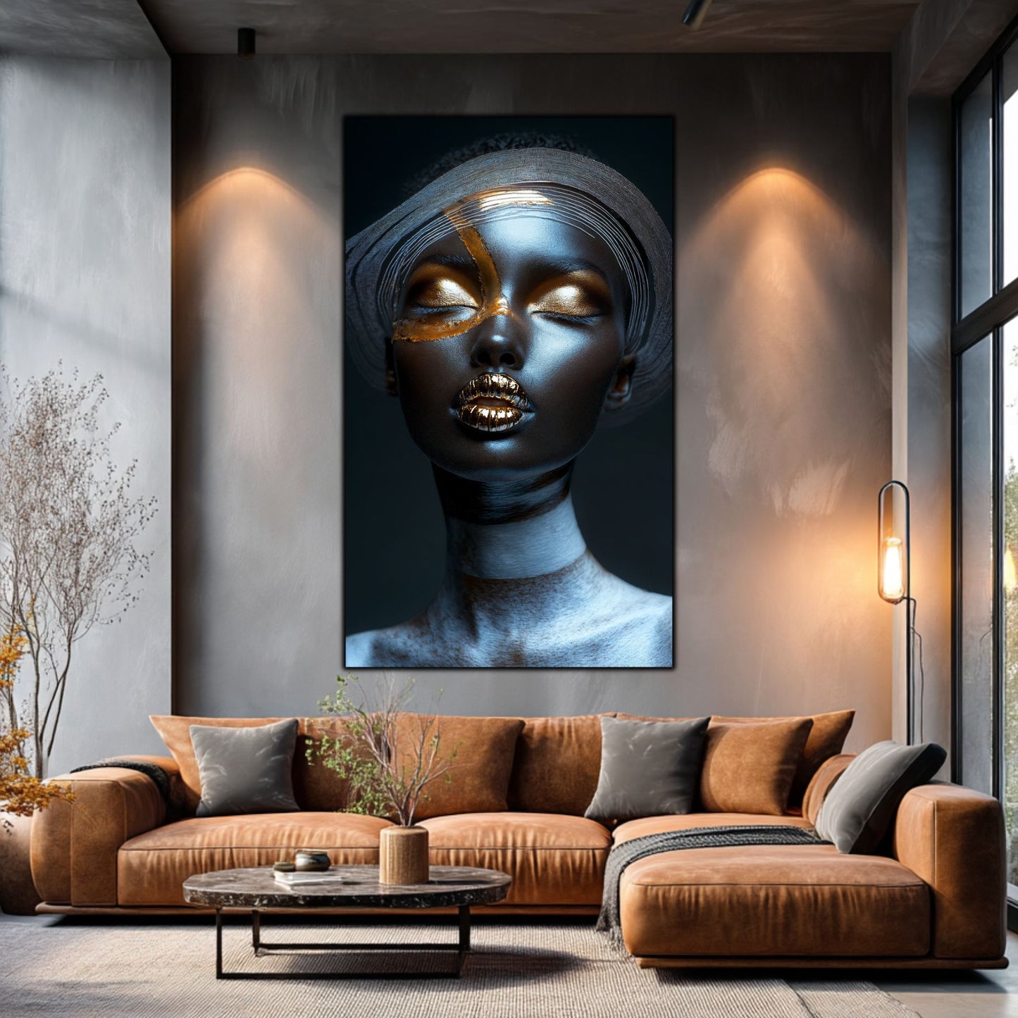 Dark White - Tablou Sticla Securizata - NO42