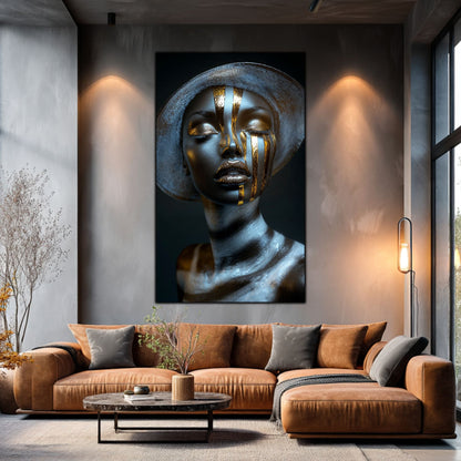 Dark White - Tablou Sticla Securizata - NO33